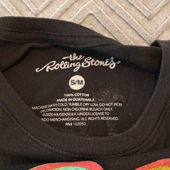 The Rolling Stones Black Oversized Boxy Tee - Picture 2 of 5